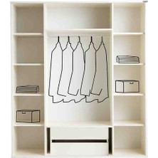 Pema home masal %100 mdf Membran 4 Kapaklı Dolap gardırop