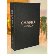 Kumaş Kutu Chanel Siyah Gümüş Italyan Kaplı Dekoratif Kumaş Kutu