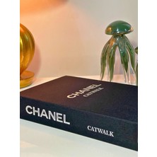Kumaş Kutu Chanel Siyah Gümüş Italyan Kaplı Dekoratif Kumaş Kutu
