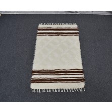 Yeni El Dokuma Tiftik Yün Siirt Battaniyesi Kilim 5770