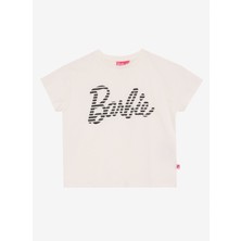 Barbie Baskılı Ekru Kız Çocuk T-Shirt BRB5SG-TST6001