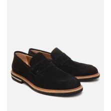 Hotiç 02AYH304680A100 ERKEK Süet Deri Siyah Hafif Tabanlı Loafer