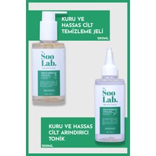 The Soo Lab Kuru ve Hassas Ciltler İçin Temizleme Jeli ve Tonik | Panthenol, Centella, Aloe Vera | 200 ml