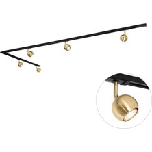 Mylights  Lkçşe Manet Ray LED Spot Os Ram Marka LED Ampullü Beşli LED Avize  Ray Spot 3000K