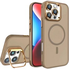 TeknoCase Apple iPhone 16 Pro Max Kılıf Magsafe Şarj Özellikli Standlı Teknocase Protective Kapak – Lens Koruma +
