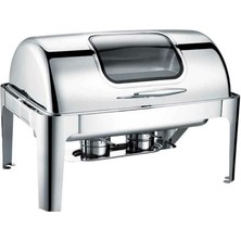 Biradlı Chafıng Dısh Roll Top Camlı 9 Lt