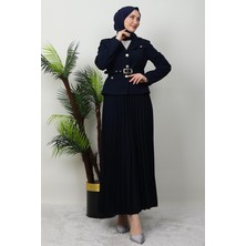 Giza Store Gold Detay Etekli Takım Siyah