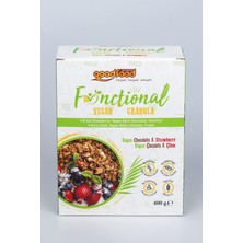 Good Food 3'lu Paket Vegan Çikolata & Çilek granola, 3x400 gr