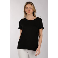 Daido Kadın Oversize T-Shirt - Kısa Kol Yuvarlak Yaka Minimalist Günlük