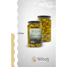Nilbağ Zeytinyağları Ayvalık Izgara Yeşil Zeytin 850 cc Cam Kavanoz