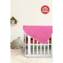 Hafy Baby  Pamuklu Pembe Çoban Dikiş Detaylı 4 Katlı Müslin Battaniye
