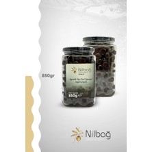 Nilbağ Zeytinyağları Ayvalık Tipi Özel Speciyal Siyah Zeytin 850 cc Cam Kavanoz