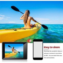 Steldalar Hareketli Kamera, 4K Hd Kamera Wifi Dalış Spor Kamerası Dv Su Geçirmez Açık Hava Su Altı Kamerası (Yurt Dışından)