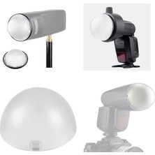 Spibicyy AK-R11 Kubbe Difüzör Godox H200R Yuvarlak Flaş Kafası Için Uyumlu Godox V1 Flaş Serisi V1-S V1-N V1-C AD200 Pro AD200 (Yurt Dışından)