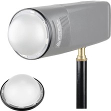 Spibicyy AK-R11 Kubbe Difüzör Godox H200R Yuvarlak Flaş Kafası Için Uyumlu Godox V1 Flaş Serisi V1-S V1-N V1-C AD200 Pro AD200 (Yurt Dışından)