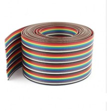 40 Pinli AWG24 2.54MM Renkli Flex Şerit Kablo 1mt