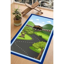 Dijital Baskılı Yıkanabilir Kaymaz Taban Çocuk Seccadesi