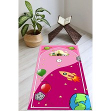 Dijital Baskılı Yıkanabilir Kaymaz Taban Çocuk Seccadesi