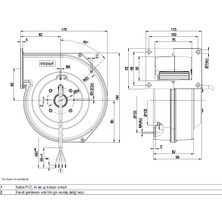 Ebmpapst G2E120-AR77-01 Tek Emişli Radyal Fan Ø120 mm 230 V Ac 260 M³/h 2350 Min  80 W