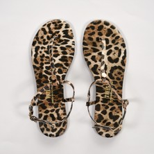 Tkees Kadın Leopar Sandalet
