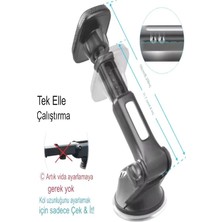 Deanb T035 360° Derece Dönebilen Güçlü Mıknatıslı, Vantuzlu Araç Içi Tutacak