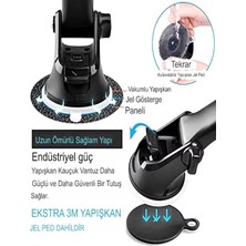 Deanb T035 360° Derece Dönebilen Güçlü Mıknatıslı, Vantuzlu Araç Içi Tutacak