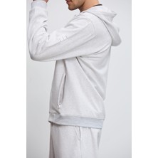 Babokah Fermuarlı Kapüşonlu Teknik Sweatshirt