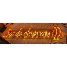 Çizgi Neon Sos Da Olsun Mu Işıklı Neon LED Duvar Dekarasyon Amber-Kırmızı-Mavi-Yeşil-Beyaz-Günışığı 105*23 cm