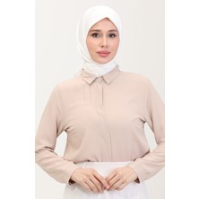 Sefa Merve Düz Twill Eşarp 19096-01 Beyaz