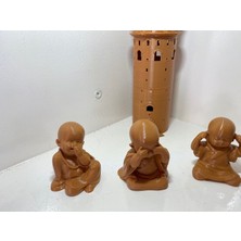 Üçlü Mini Buddha Biblo Seti