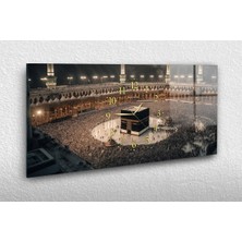 Marpanya Yatay Ortadan Saatli Dini Temalı Cam Tablo YSOD088