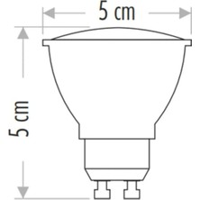 Cata CT-4215 M Spot LED Ampul 7W GU10 Duy Mavi (10 Adet)