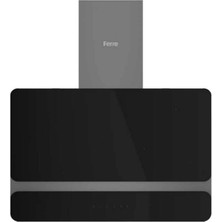 Ferre D080 Çift Camlı Siyah Davlumbaz 60 cm
