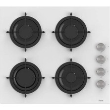 Ferre CS206 Beyaz Ankastre Cam Ocak 60 cm