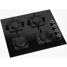 Ferre SS205 Siyah Ankastre Cam Ocak 60 cm ( Kare Gözlü )