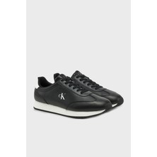 Calvin Klein Deri Logolu Sneaker Ayakkabı YM0YM011870GN Erkek Ayakkabı YM0YM01187 0gn