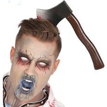 Twox Çocuk Kafaya Saplanmış Halloween Kanlı Balta Şaka Tacı