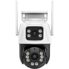 Blue Inter INT- cmR63 6mp Wifi Çift Kamera Iki Yönlü Sesli ve Kızılötesi Gece Görüşlü Güvenlik Kamerası