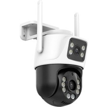Blue Inter INT- cmR63 6mp Wifi Çift Kamera Iki Yönlü Sesli ve Kızılötesi Gece Görüşlü Güvenlik Kamerası