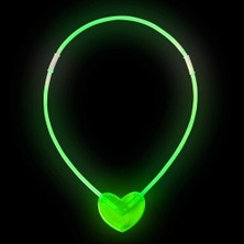 Kerem03 Karanlıkta Yanan Glow Kalp Şekilli Kolye 6 Adet