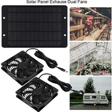 Unfathomable Güneş Paneli Fan Kiti, 10W 12V Güneş Enerjili Fan Dış Mekan Su Geçirmez, 2m Uzun Kablolu Taşınabilir Vantilatör Egzoz Fanı (Yurt Dışından)