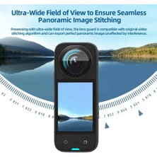 Unfathomable INSTA360 X3 Kamera Koruyucu Aksesuarları, Yapışkan Lens Koruyucu Seti Silikon Kılıf Ekran Temperli Cam Film Koruyucu (Yurt Dışından)