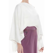 Kimono Bluz & Lila Jarse Pantolon | 2'li Kombin