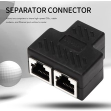 Unfathomable Port RJ45 Ayırıcı Adaptör Lan Ağ Ethernet Genişletici Konnektör Fişi Lotu 1 Adet (Yurt Dışından)