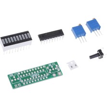 Diy KITLM3914 10 Segment 5V 12V Pil Kapasitesi Güç Seviyesi Kırmızı LED Göstergesi Demonte