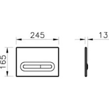 VitrA Loop T 740-0780 Kumanda Paneli, Parlak Krom