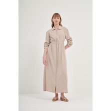 FTZ Women Kadın Modal Elbise  Taş 31033