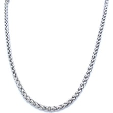 Ferizz 316L Çelik  Oval Unisex Zincir Kolye 80 cm ZN-262