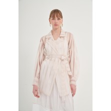 FTZ Women Kadın Organze Kap  Beige 31044
