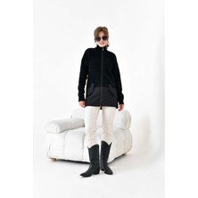 FTZ Women Kadın Kapitone Detaylı Kısa Kap  Siyah 20875